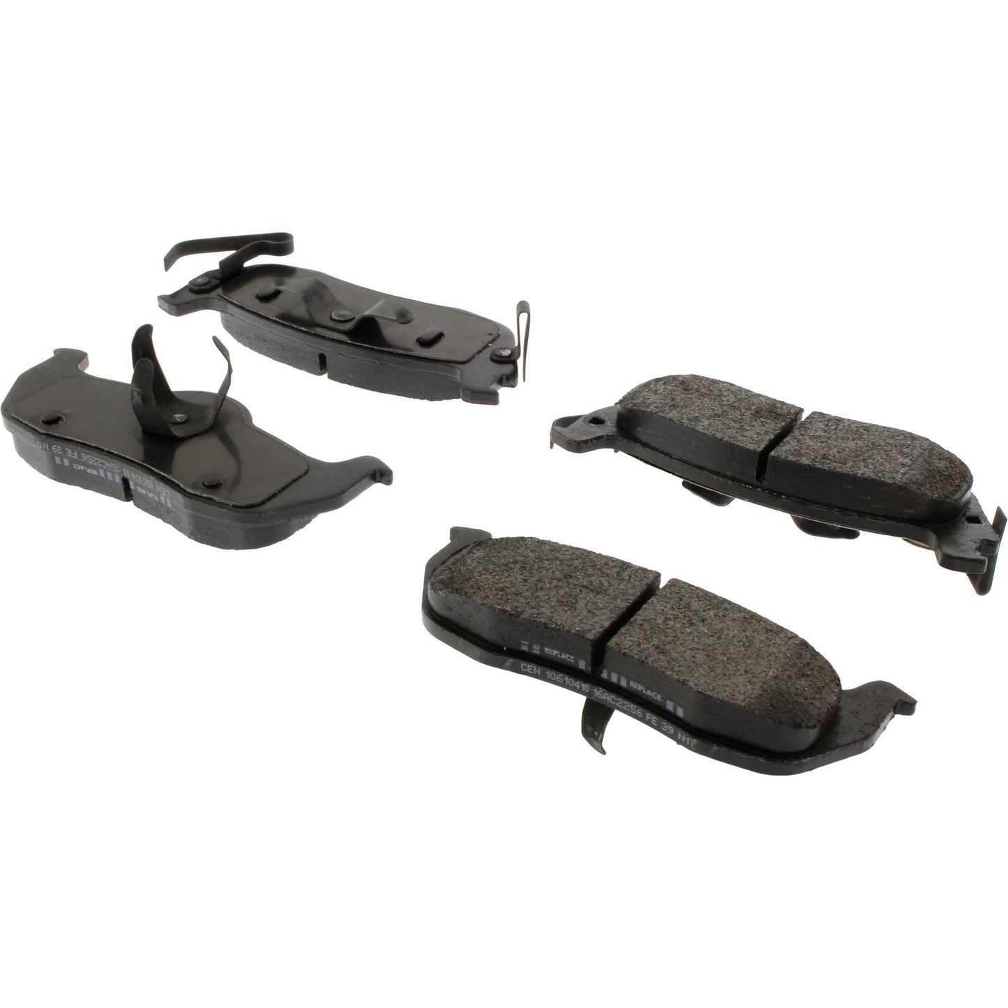 Angle View of Rear Disc Brake Pad Set CENTRIC 106.10410