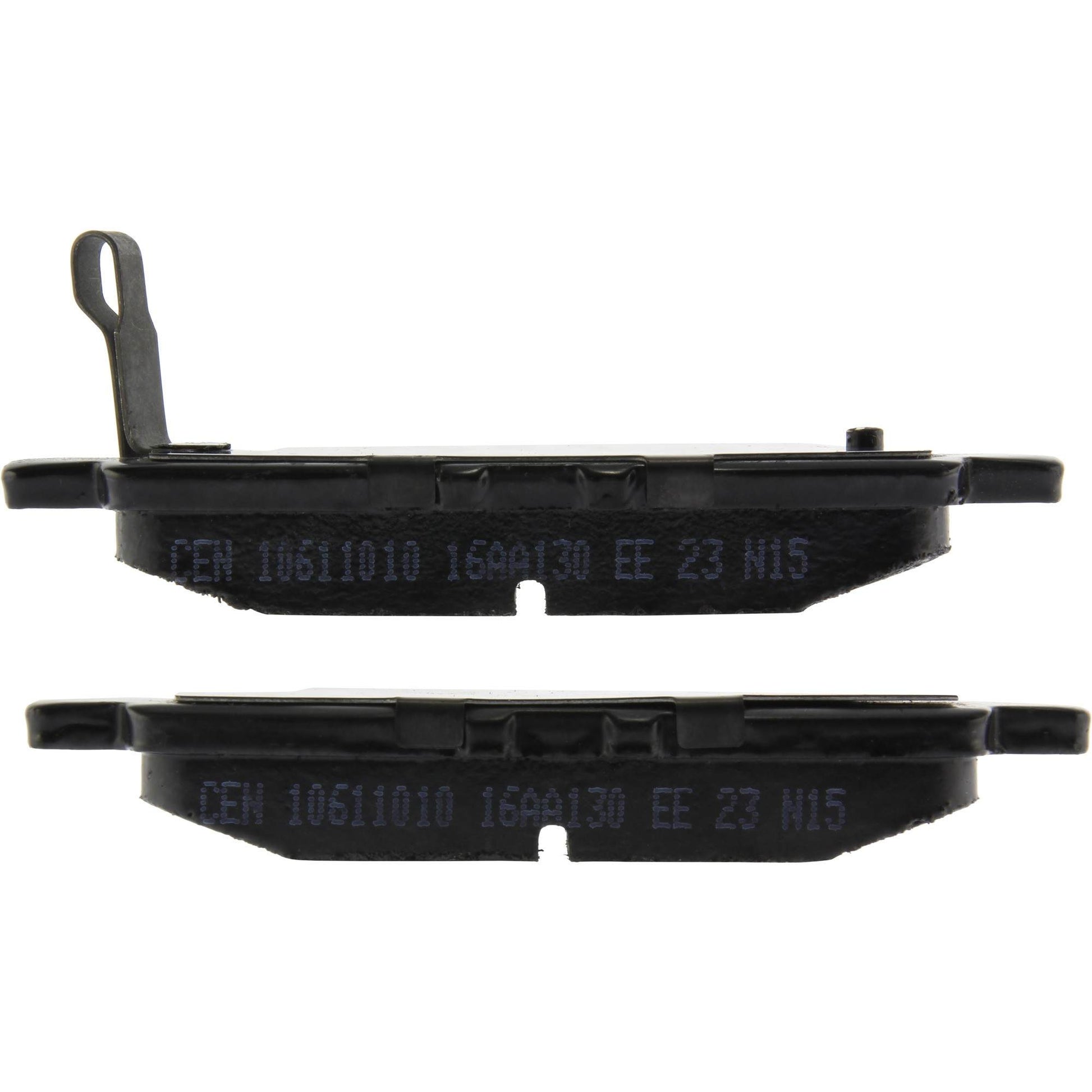 Side View of Rear Disc Brake Pad Set CENTRIC 106.11010