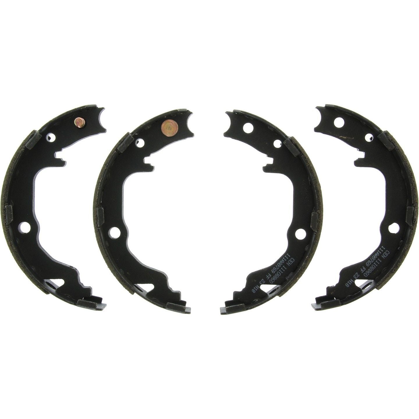 Top View of Rear Parking Brake Shoe CENTRIC 111.08860