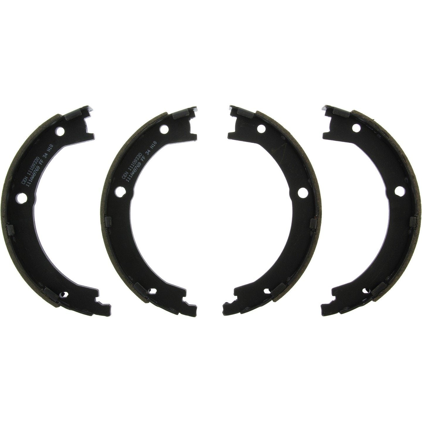 Top View of Rear Parking Brake Shoe CENTRIC 111.09330