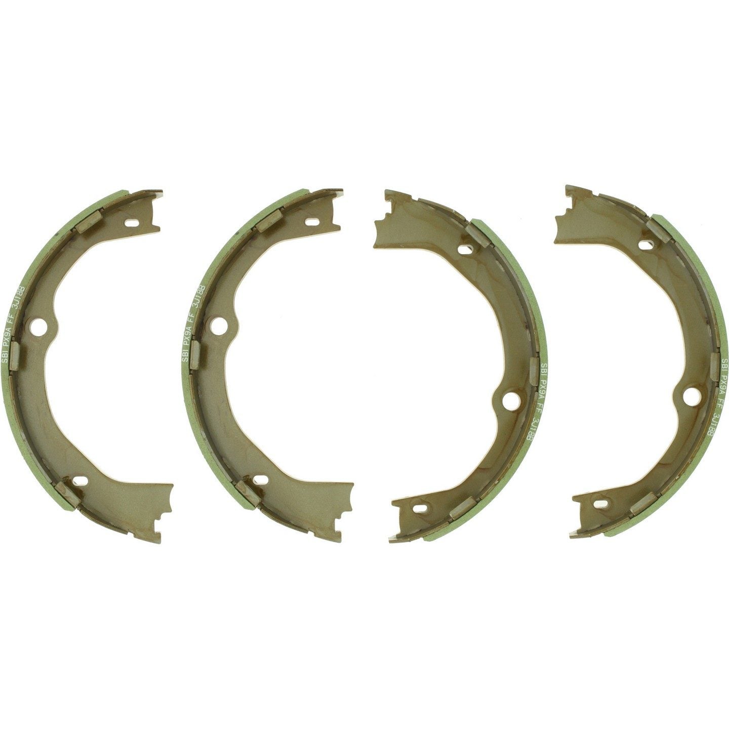 Top View of Rear Parking Brake Shoe CENTRIC 111.10510