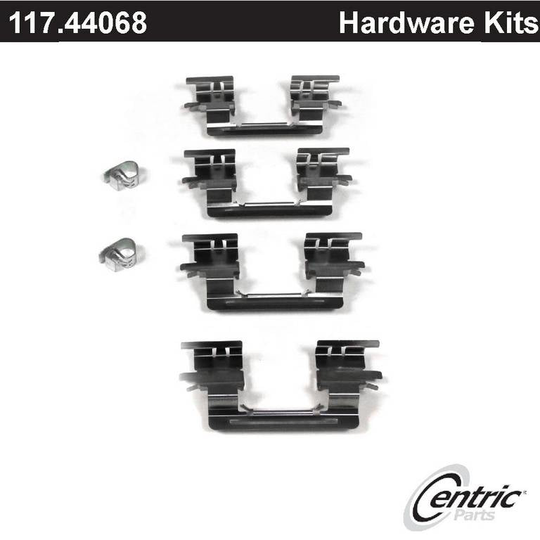 Front View of Front Disc Brake Hardware Kit CENTRIC 117.44068