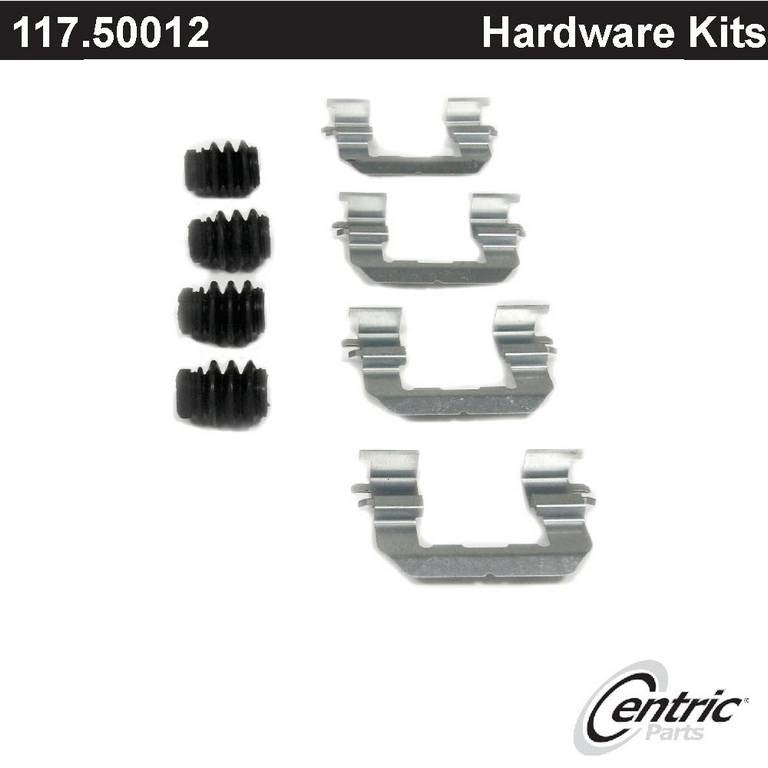 Front View of Front Disc Brake Hardware Kit CENTRIC 117.50012