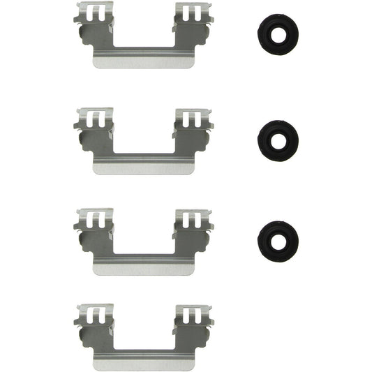 Top View of Front Disc Brake Hardware Kit CENTRIC 117.62045