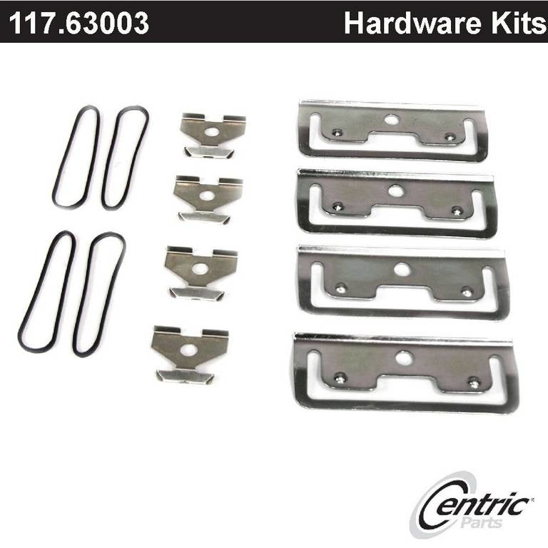 Front View of Front Disc Brake Hardware Kit CENTRIC 117.63003