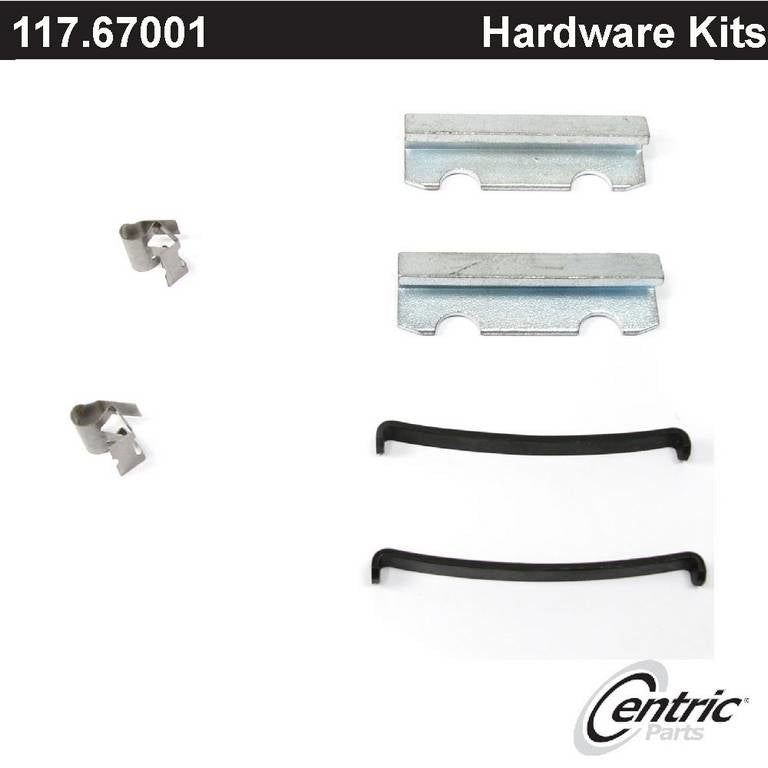 Front View of Front Disc Brake Hardware Kit CENTRIC 117.67001