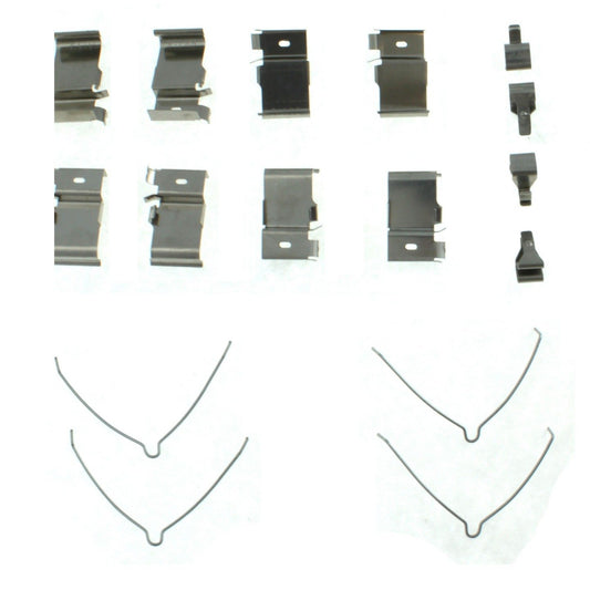 Top View of Front Disc Brake Hardware Kit CENTRIC 117.91014