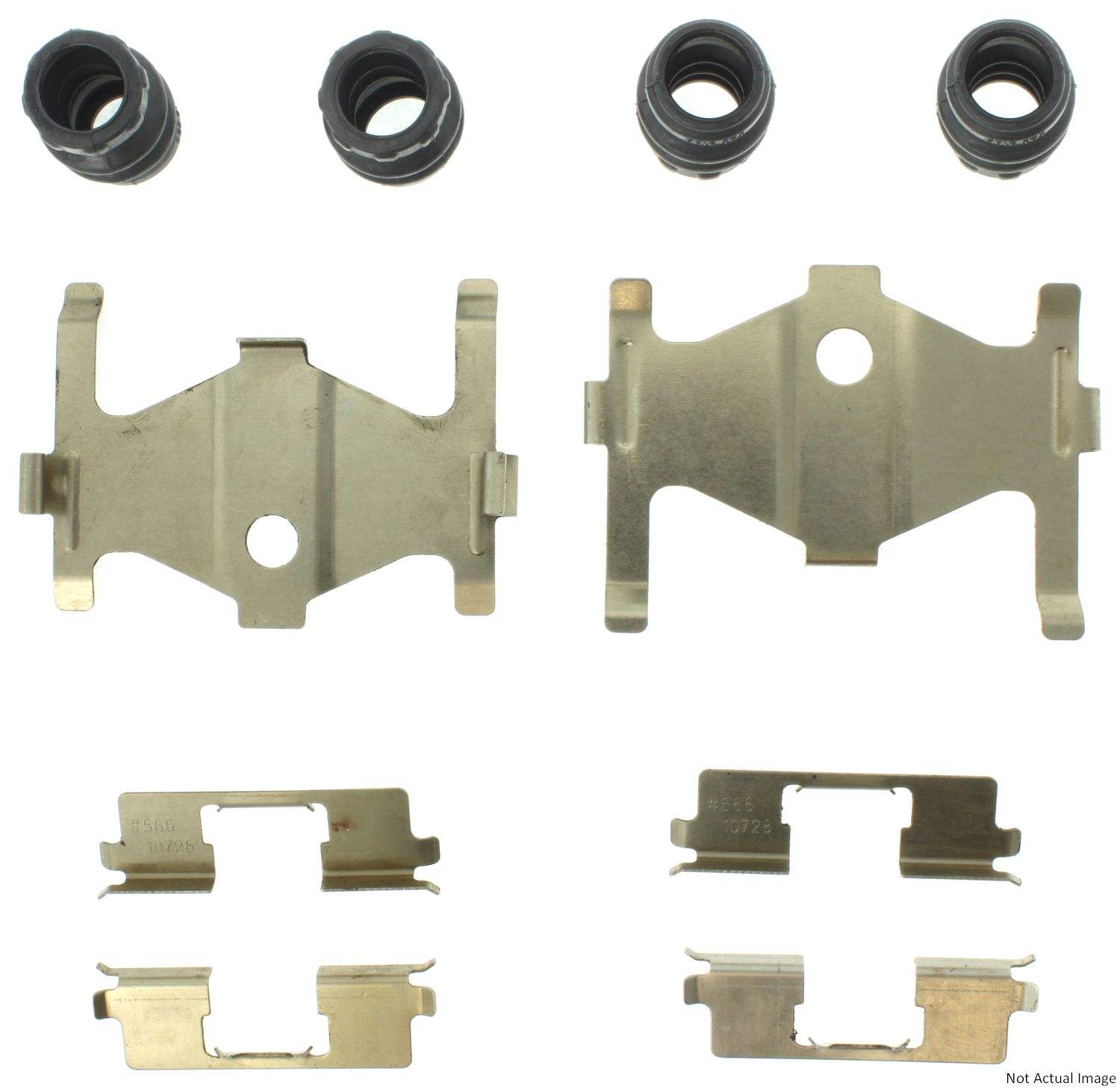 Back View of Rear Disc Brake Hardware Kit CENTRIC 117.91023