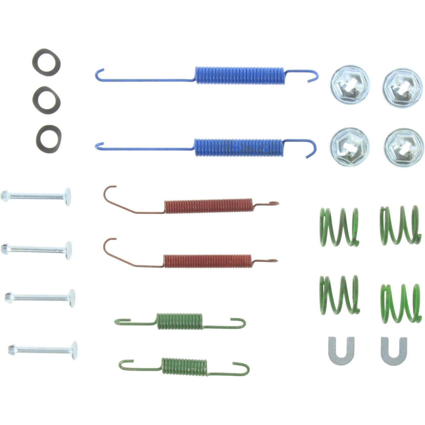 Top View of Rear Drum Brake Hardware Kit CENTRIC 118.42013