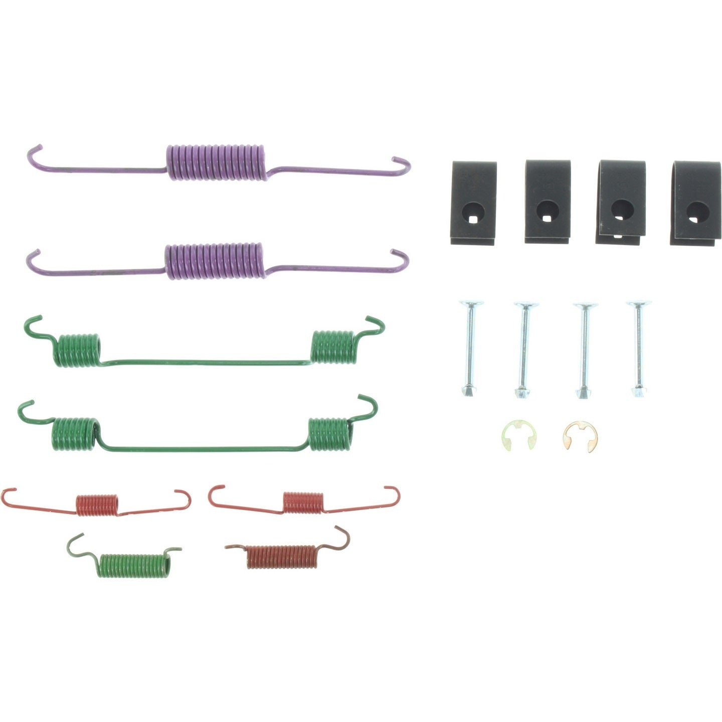 Top View of Rear Drum Brake Hardware Kit CENTRIC 118.48011