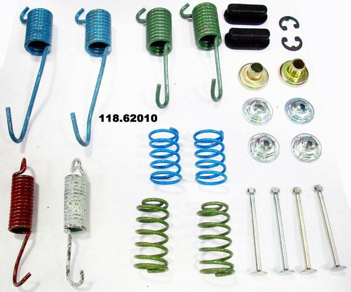 Front View of Rear Drum Brake Hardware Kit CENTRIC 118.62010