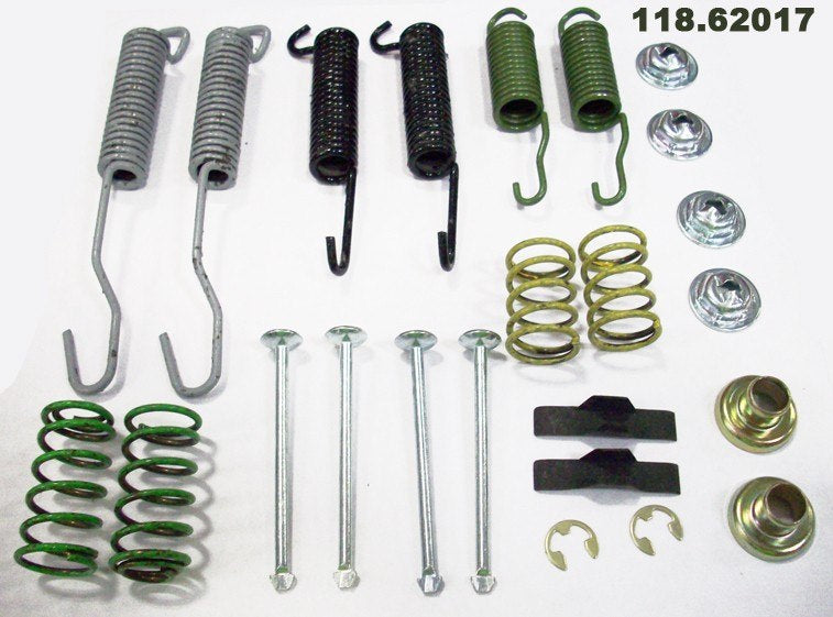 Front View of Rear Drum Brake Hardware Kit CENTRIC 118.62017