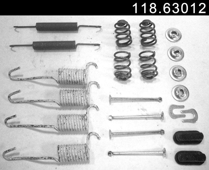 Angle View of Rear Drum Brake Hardware Kit CENTRIC 118.63012