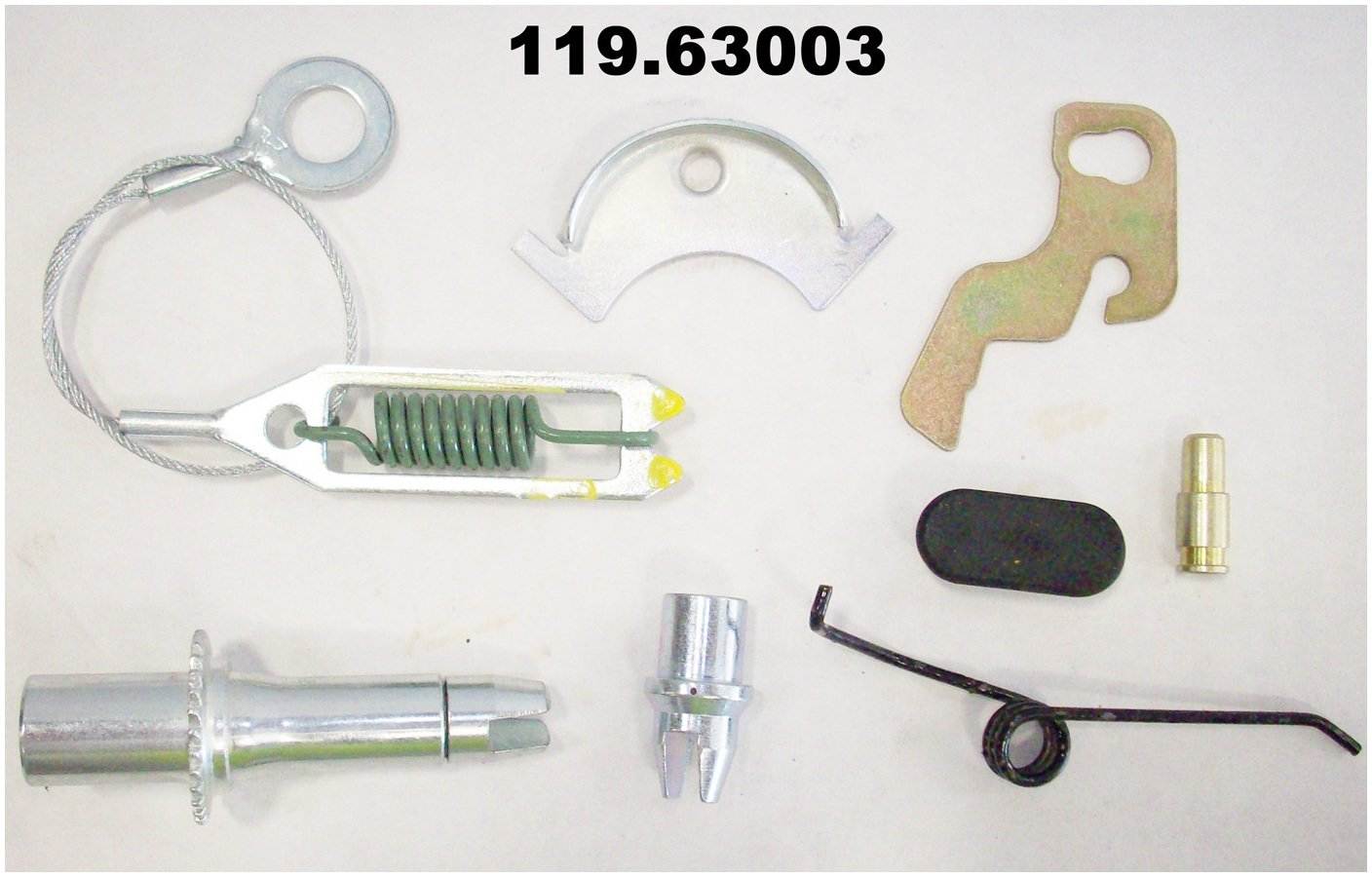 Hardware View of Rear Left Drum Brake Self-Adjuster Repair Kit CENTRIC 119.63003