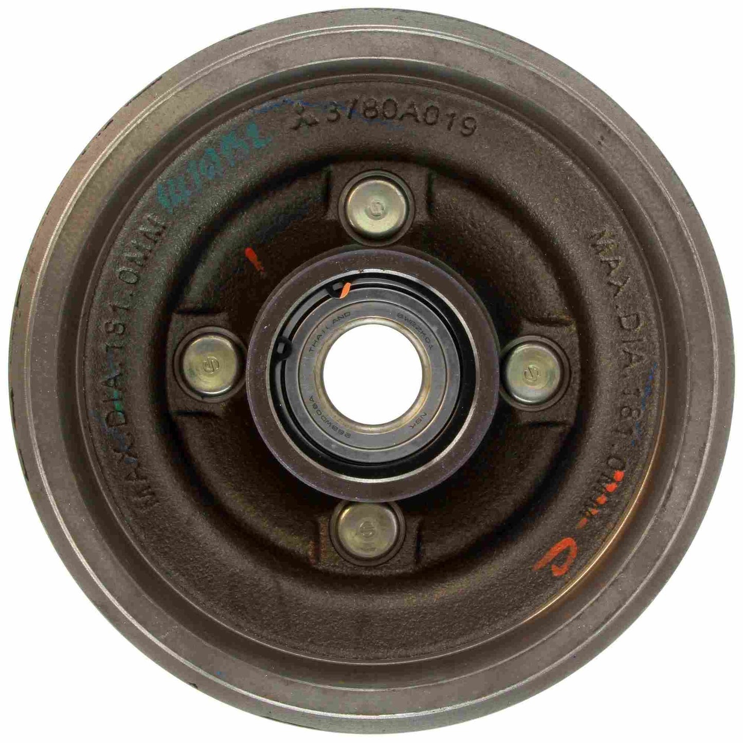 Back View of Rear Brake Drum CENTRIC 122.46026