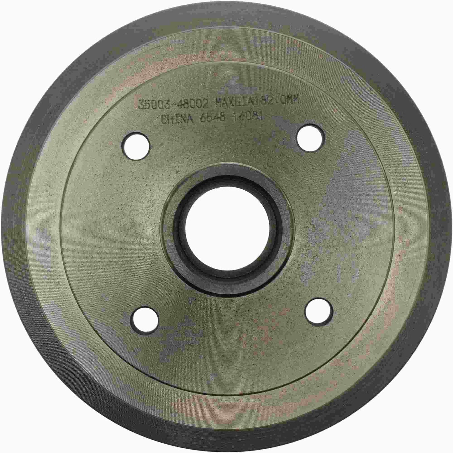 Front View of Rear Brake Drum CENTRIC 123.48002