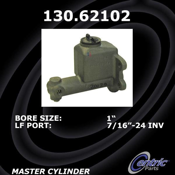 Front View of Brake Master Cylinder CENTRIC 130.62102