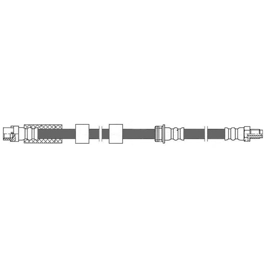 Left View of Front Brake Hydraulic Hose CENTRIC 150.34026