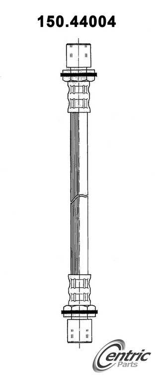 Front View of Front Upper Brake Hydraulic Hose CENTRIC 150.44004