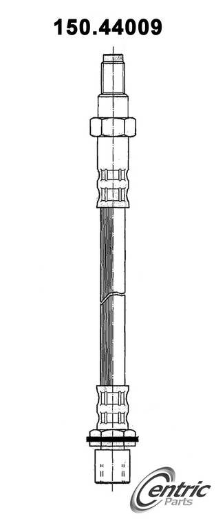 Front View of Front Brake Hydraulic Hose CENTRIC 150.44009