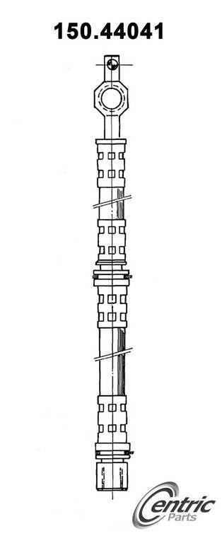 Front View of Front Brake Hydraulic Hose CENTRIC 150.44041