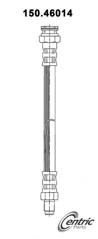 Front View of Front Brake Hydraulic Hose CENTRIC 150.46014