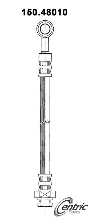 Front View of Front Brake Hydraulic Hose CENTRIC 150.48010