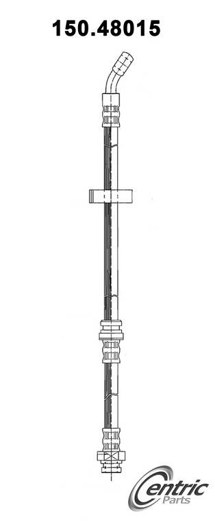 Front View of Front Right Brake Hydraulic Hose CENTRIC 150.48015