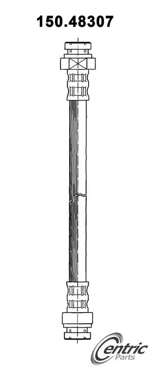 Front View of Rear Brake Hydraulic Hose CENTRIC 150.48307