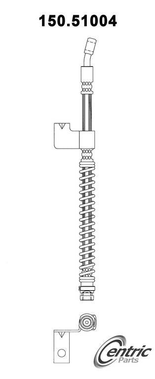 Front Left Brake Hydraulic Hose CENTRIC 150.51004 For Hyundai Elantra Parts