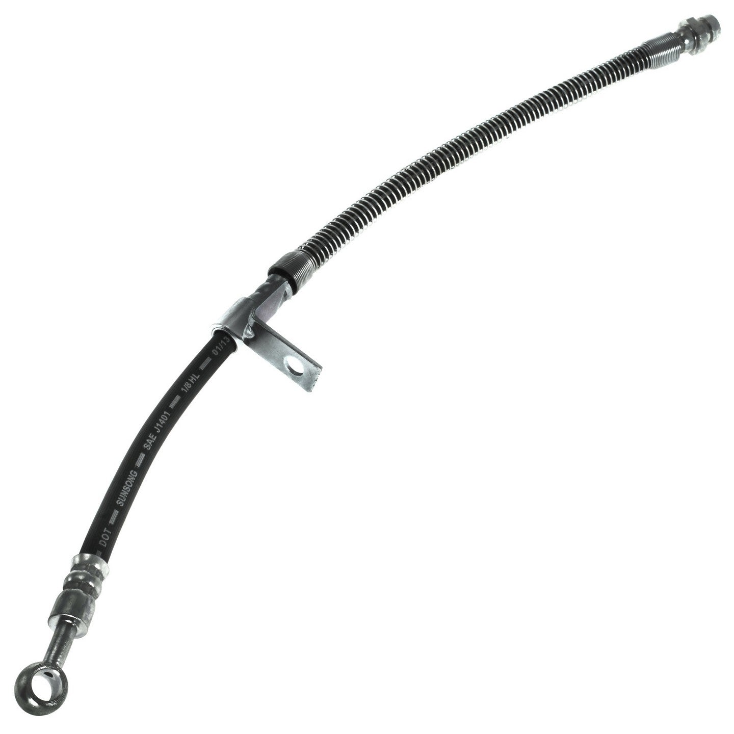 Side View of Front Left Brake Hydraulic Hose CENTRIC 150.51004