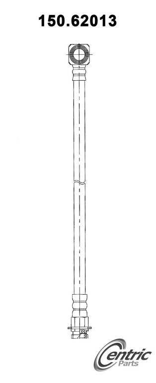Front View of Front Brake Hydraulic Hose CENTRIC 150.62013