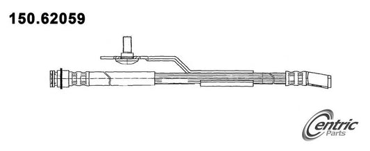 Front View of Front Left Brake Hydraulic Hose CENTRIC 150.62059