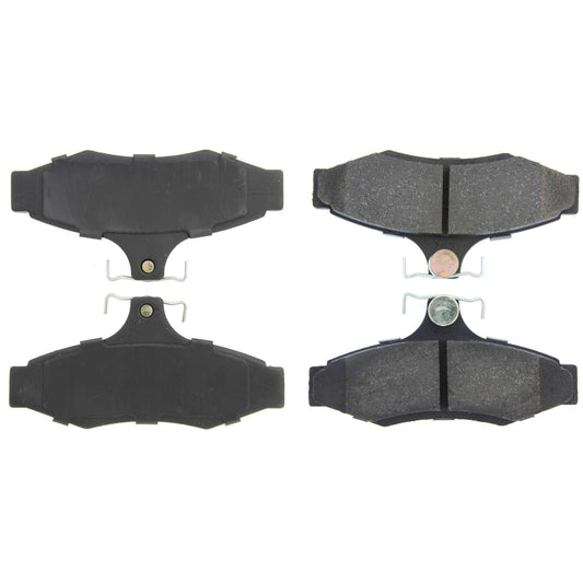 Top View of Rear Disc Brake Pad Set CENTRIC 301.07240