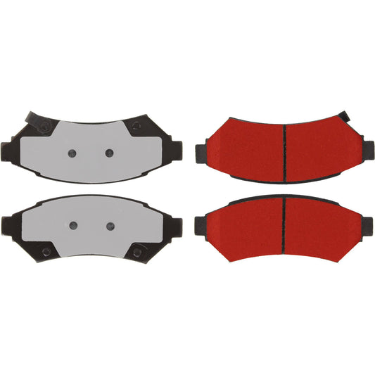 Top View of Front Disc Brake Pad Set CENTRIC 500.10750