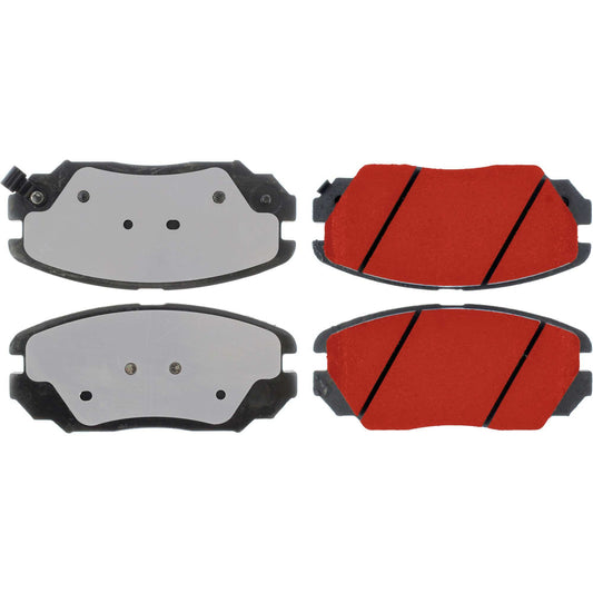 Top View of Front Disc Brake Pad Set CENTRIC 500.11250