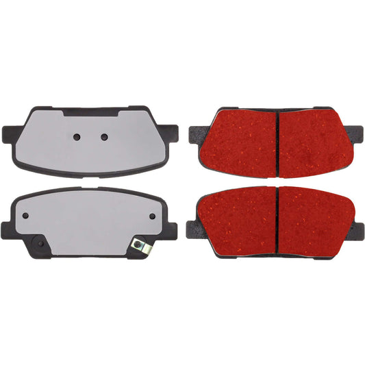 Top View of Rear Disc Brake Pad Set CENTRIC 500.12842