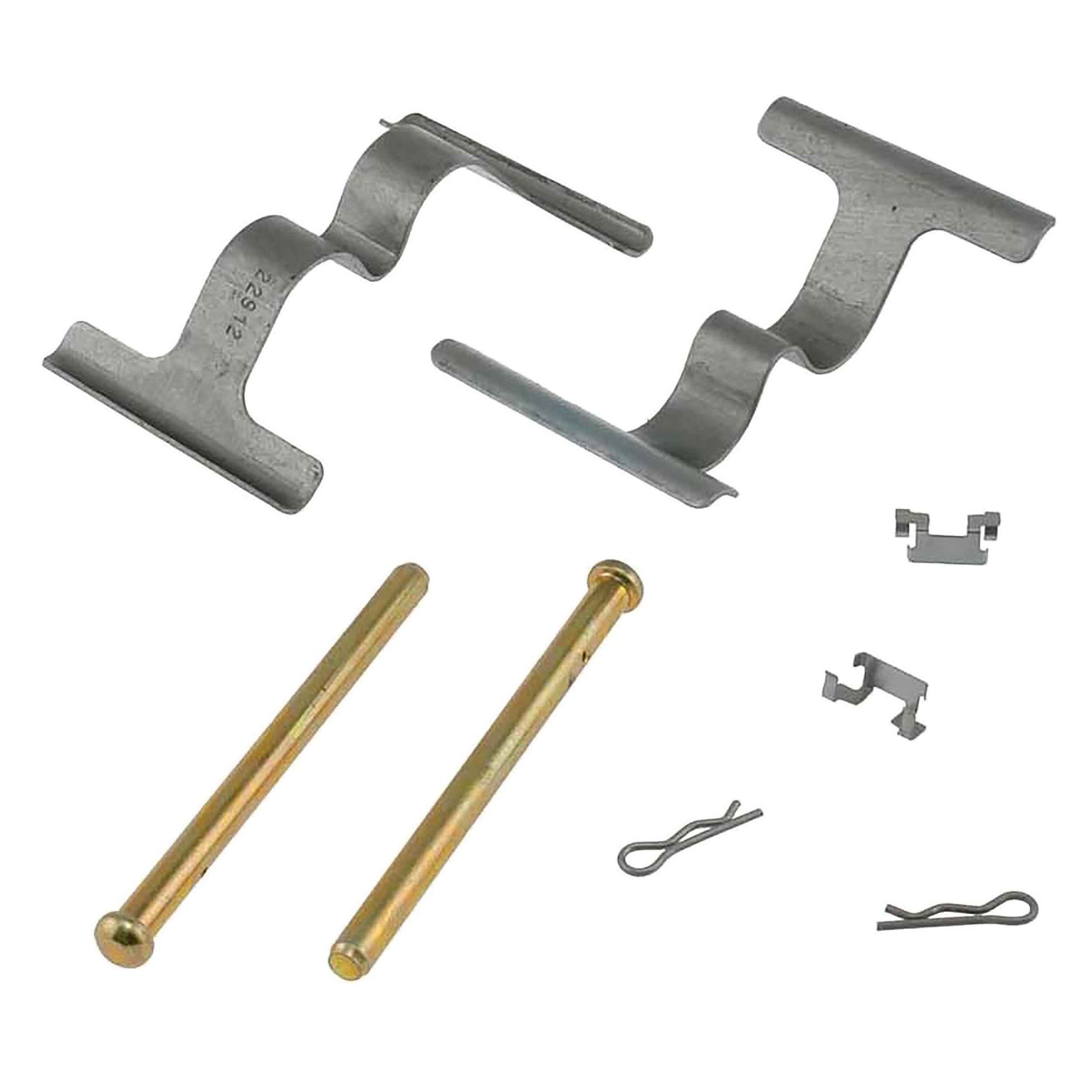 Front View of Rear Disc Brake Hardware Kit CARLSON 13411