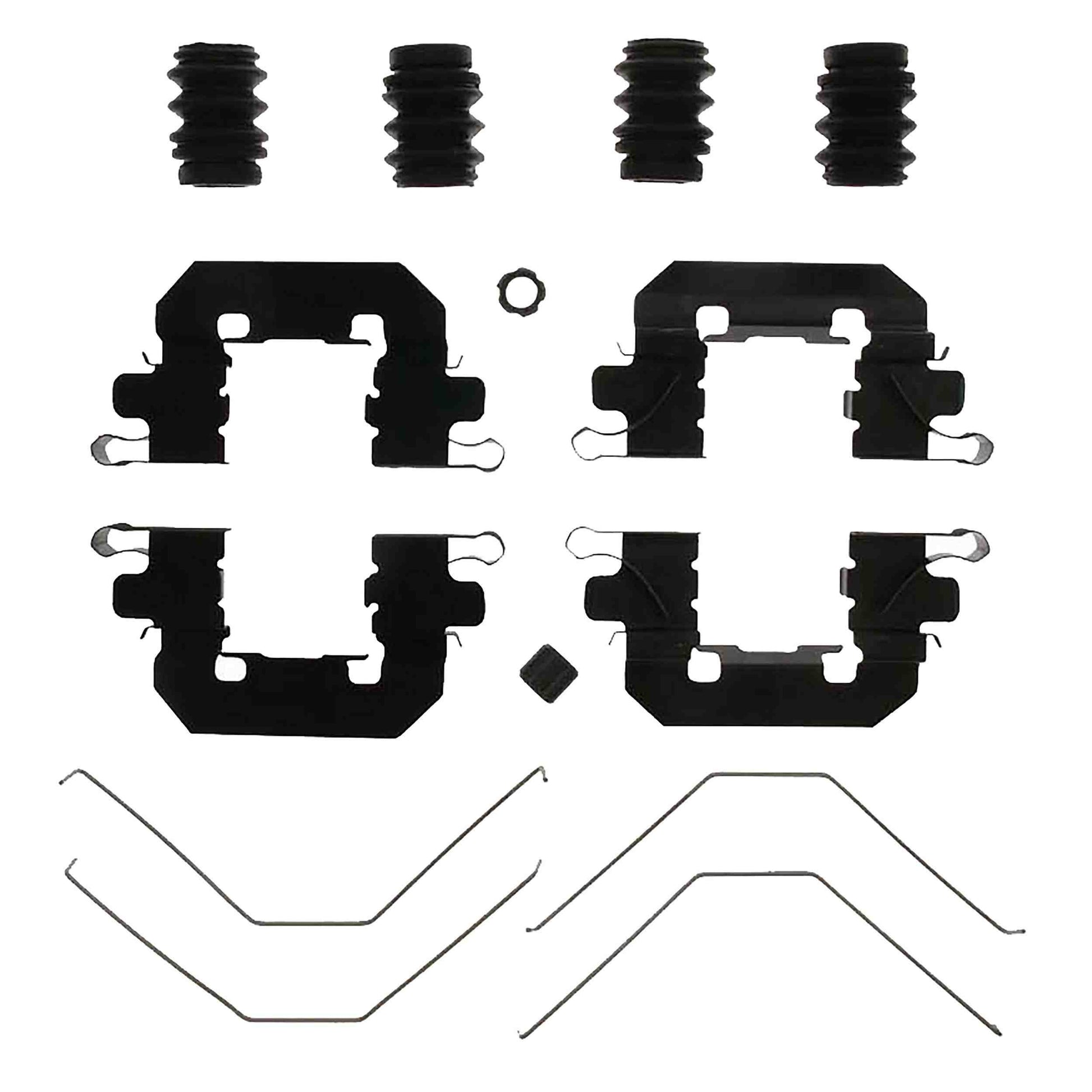 Front View of Front Disc Brake Hardware Kit CARLSON 13605Q