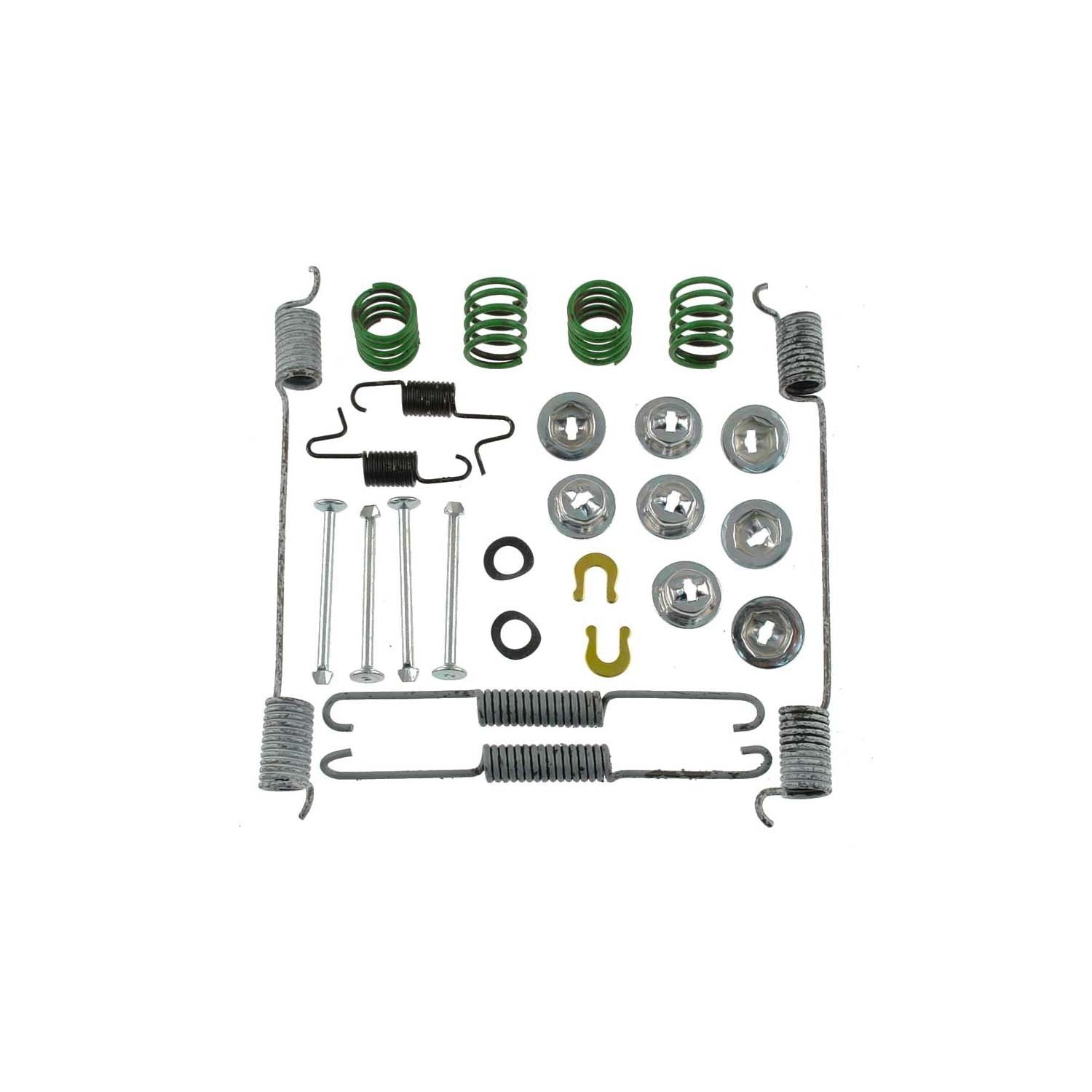 Front View of Rear Drum Brake Hardware Kit CARLSON 17291