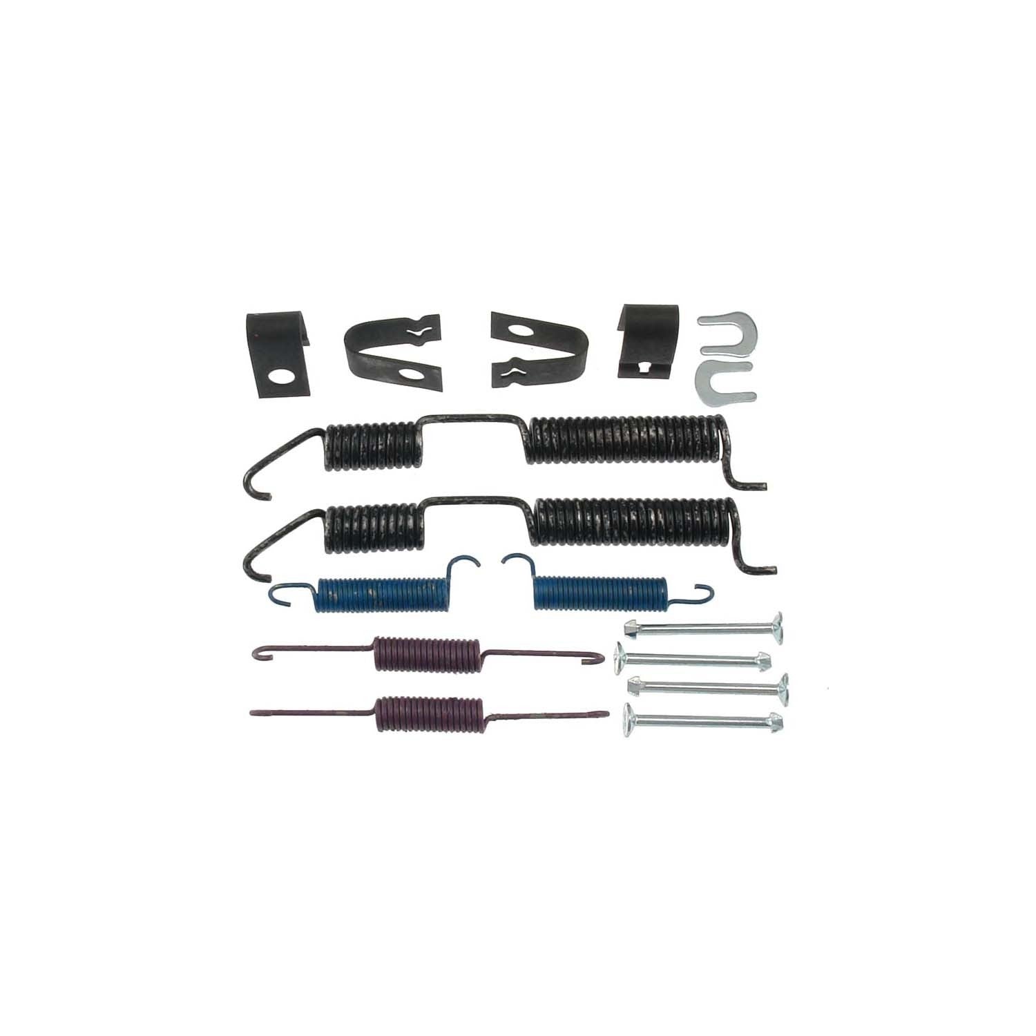 Front View of Rear Drum Brake Hardware Kit CARLSON 17302