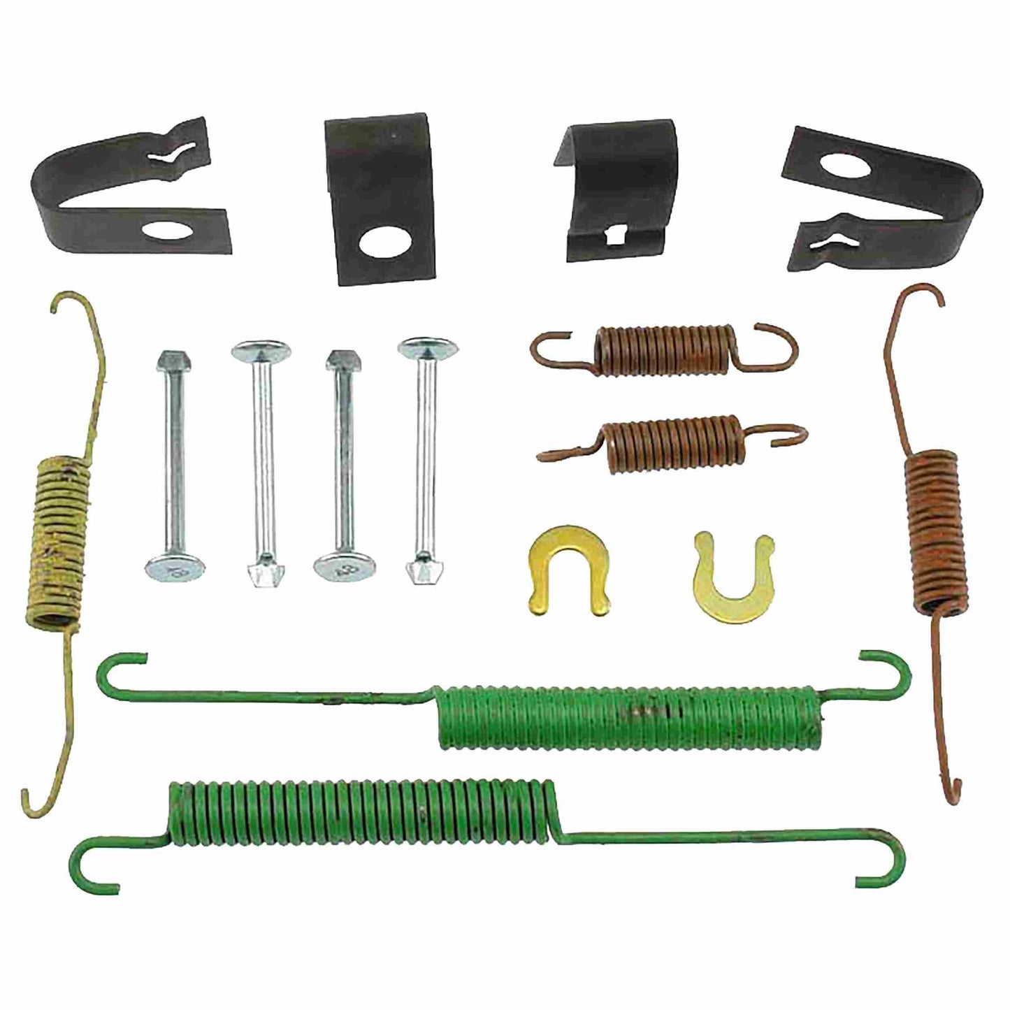 Front View of Rear Drum Brake Hardware Kit CARLSON 17307