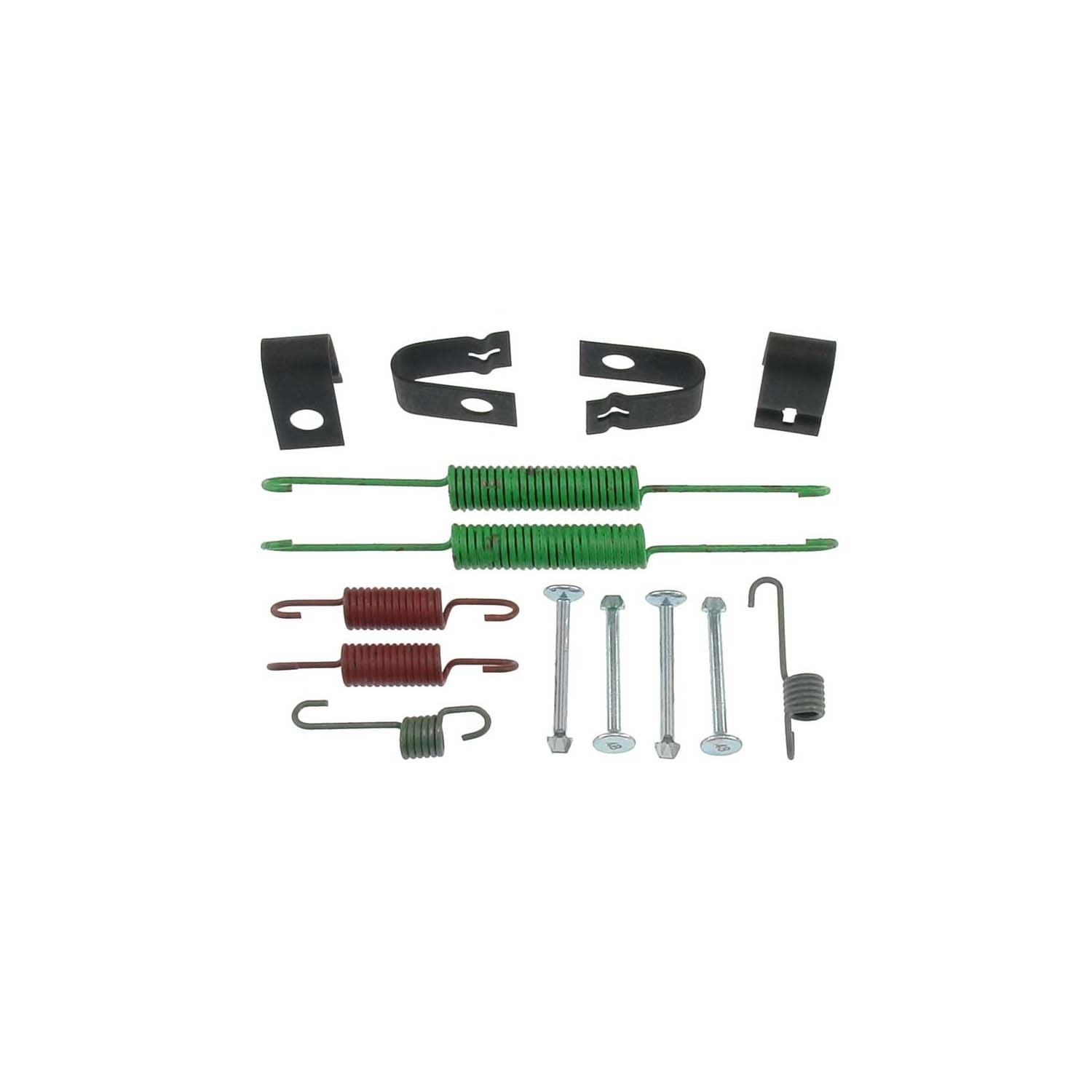 Front View of Rear Drum Brake Hardware Kit CARLSON 17325