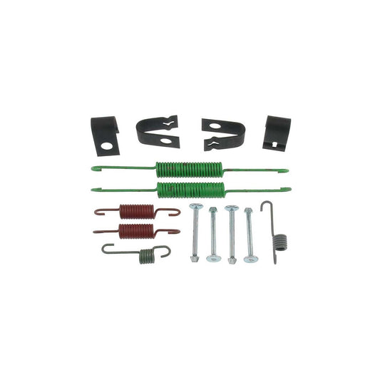 Front View of Rear Drum Brake Hardware Kit CARLSON 17325