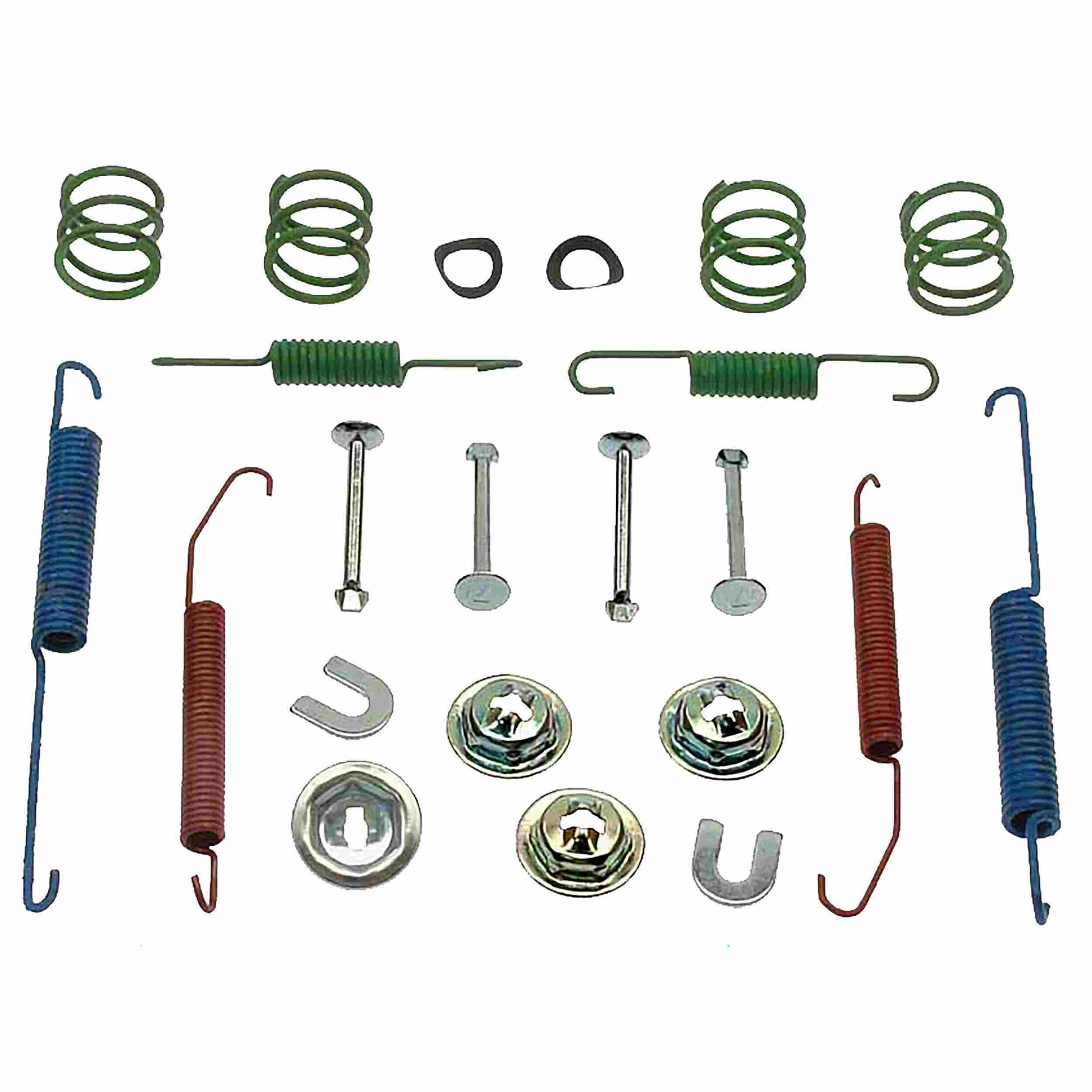 Front View of Rear Drum Brake Hardware Kit CARLSON 17333