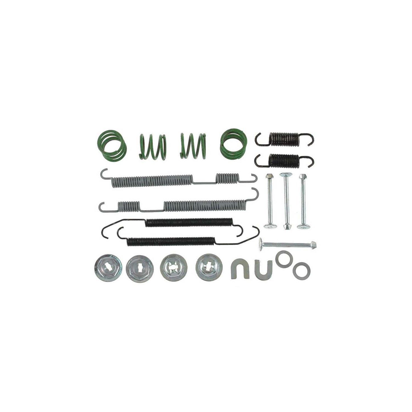 Front View of Rear Drum Brake Hardware Kit CARLSON 17347