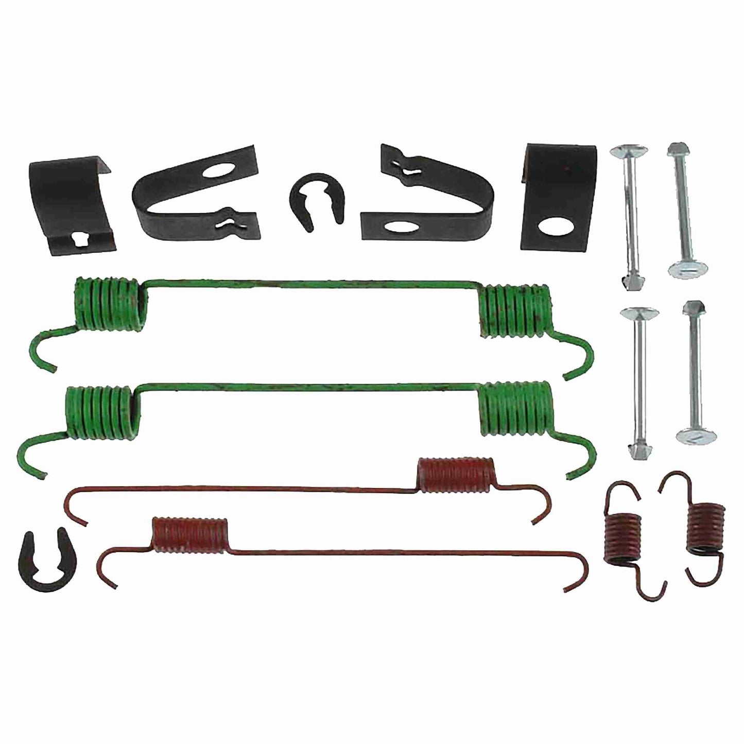 Front View of Rear Drum Brake Hardware Kit CARLSON 17355