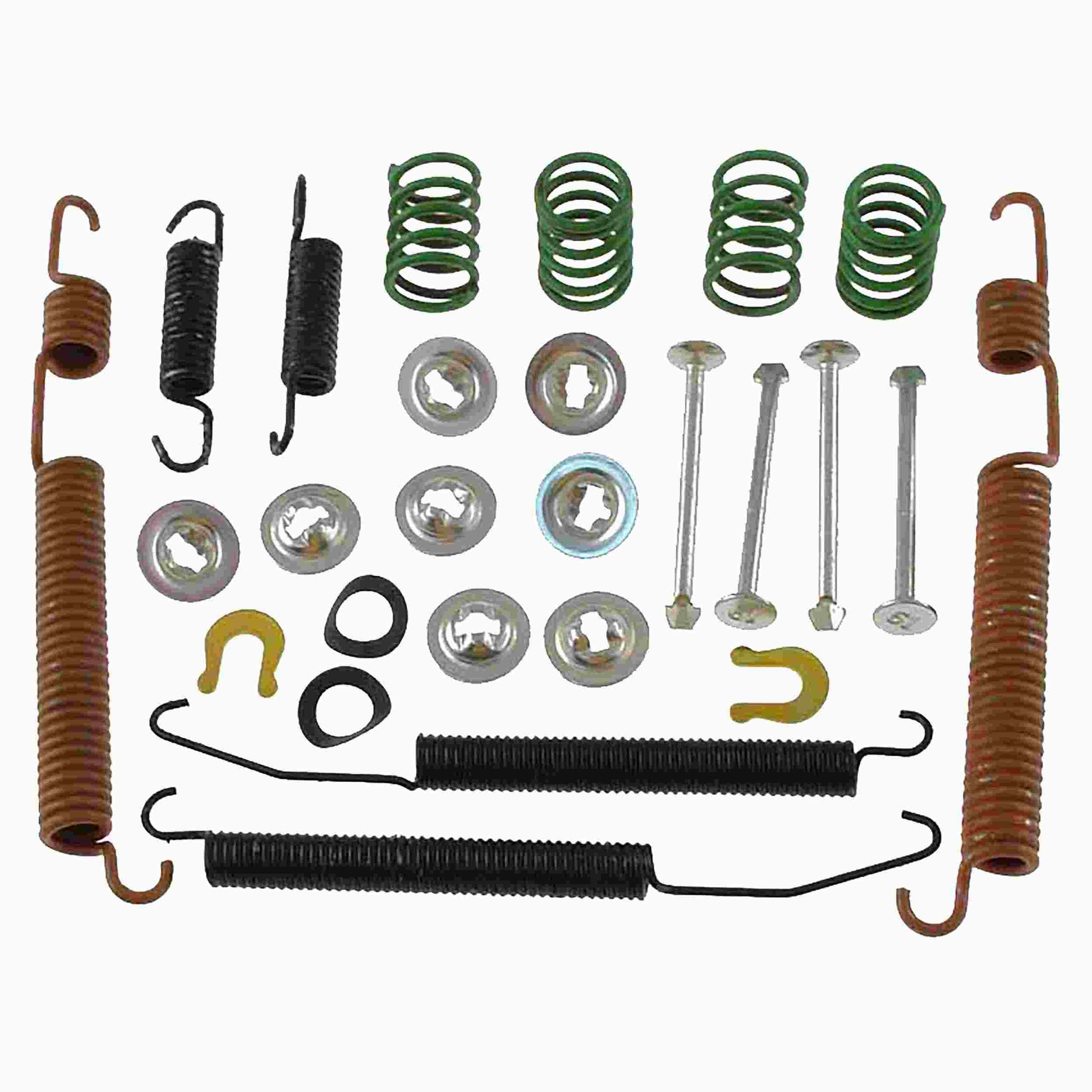 Front View of Rear Drum Brake Hardware Kit CARLSON 17357