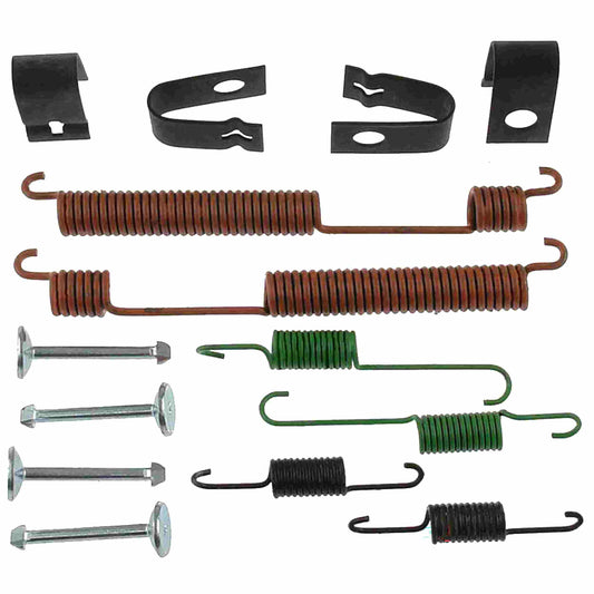 Front View of Rear Drum Brake Hardware Kit CARLSON 17362