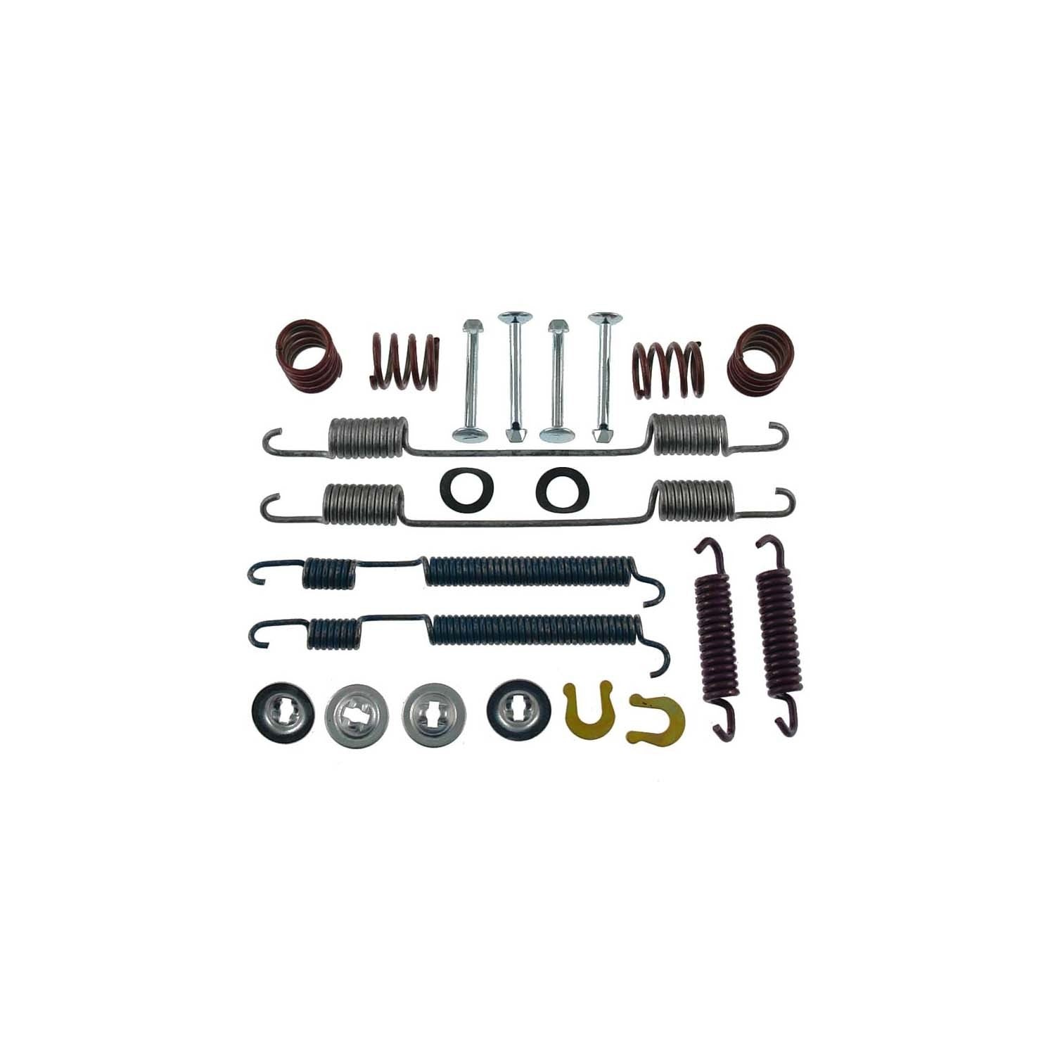 Front View of Rear Drum Brake Hardware Kit CARLSON 17379